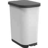Rotho RIBO Treteimer, 35 Liter mistletoe white