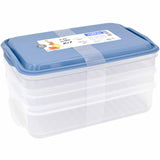 Rotho RONDO Frischhaltedosen-Set Foodcenter, 2 x 0,75 + 1 x 1,35 Liter