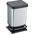 Rotho Treteimer PASO 20 Liter, silber metallic