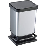 Rotho Treteimer PASO 20 Liter, silber metallic