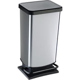 Rotho Treteimer PASO 40 Liter, silber metallic
