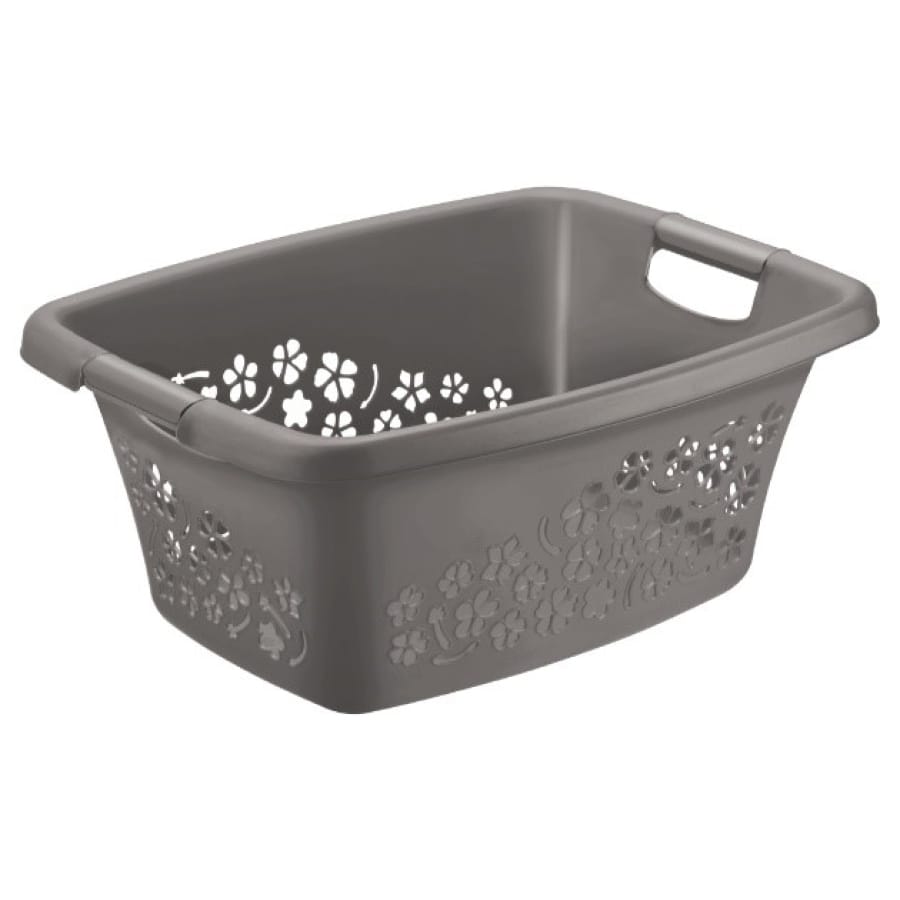 Rotho Wäschekorb FLOWERS 25 Liter, anthrazit