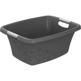 Rotho Wäschewanne FLOWERS 25 Liter, anthrazit