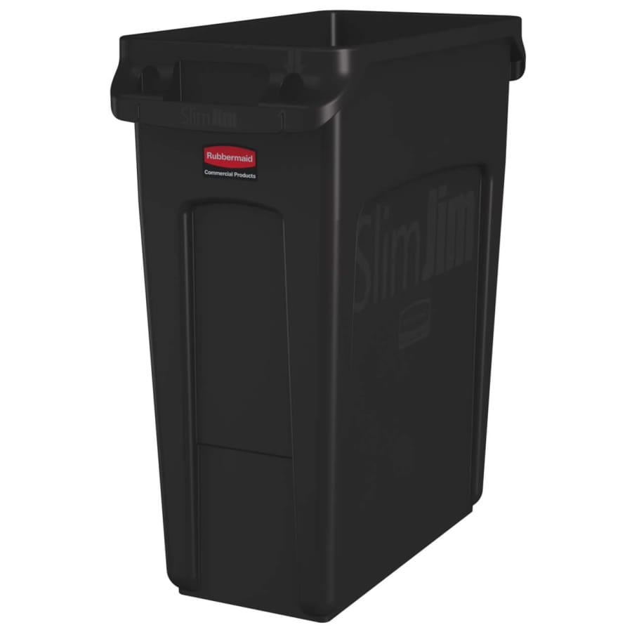 Rubbermaid Abfalleimer Slim Jim®, 60 Liter braun
