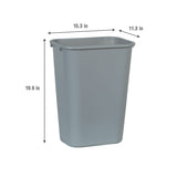 Rubbermaid Abfallkorb, Vollkunststoffbauweise, grau
