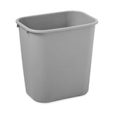 Rubbermaid Abfallkorb, Vollkunststoffbauweise, grau 26,6 Liter