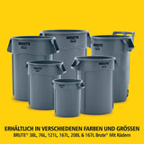 Rubbermaid BRUTE® Abfallbehälter, gelb