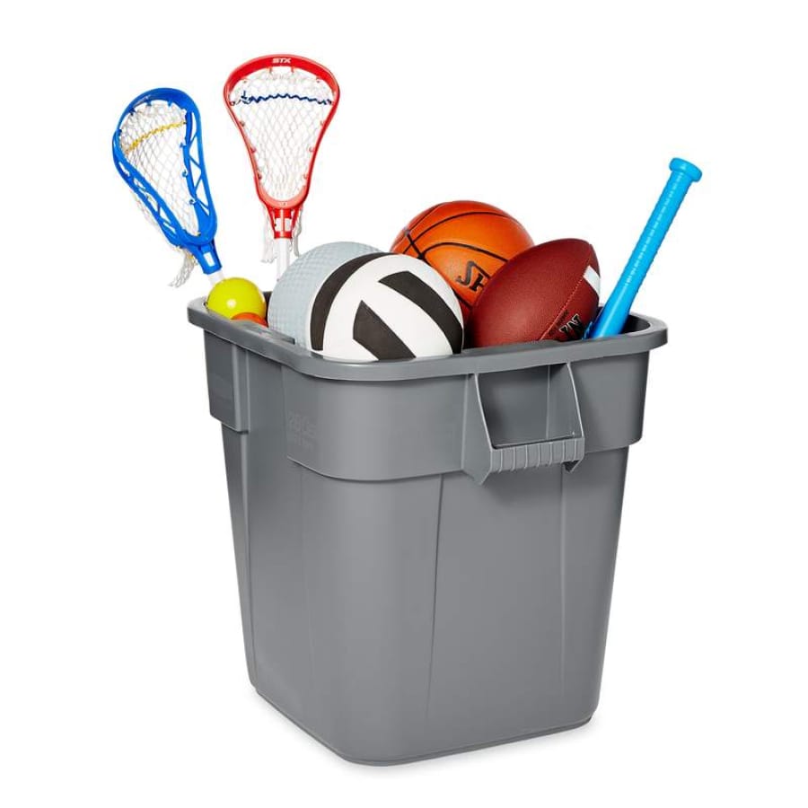 Rubbermaid BRUTE® Eckiger Abfallbehälter, grau