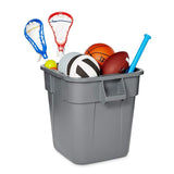 Rubbermaid BRUTE® Eckiger Abfallbehälter, grau