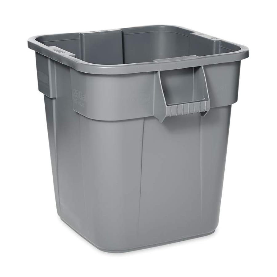 Rubbermaid BRUTE® Eckiger Abfallbehälter, grau 151,4 Liter