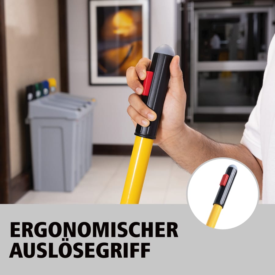 Rubbermaid HYGEN PULSE Mopp Wischmopp, schwarz/gelb, 3-teilig