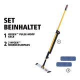 Rubbermaid HYGEN PULSE Mopp Wischmopp, schwarz/gelb, 3-teilig