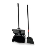 Rubbermaid Lobby Pro® Kehrschaufel mit langem Stiel, schwarz