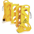 Rubbermaid mobiles Absperrsystem für Innenbereiche, 4 Meter, gelb