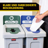 Rubbermaid Mülltrennsystem Slim Jim®, 3 Fächer à 87 Liter