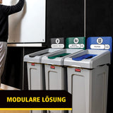 Rubbermaid Mülltrennsystem Slim Jim®, 3 Fächer à 87 Liter