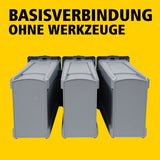 Rubbermaid Mülltrennsystem Slim Jim®, 3 Fächer à 87 Liter