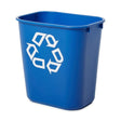 Rubbermaid Recycling-Mülleimer, mit Recycling-Logo, blau 12,9 Liter