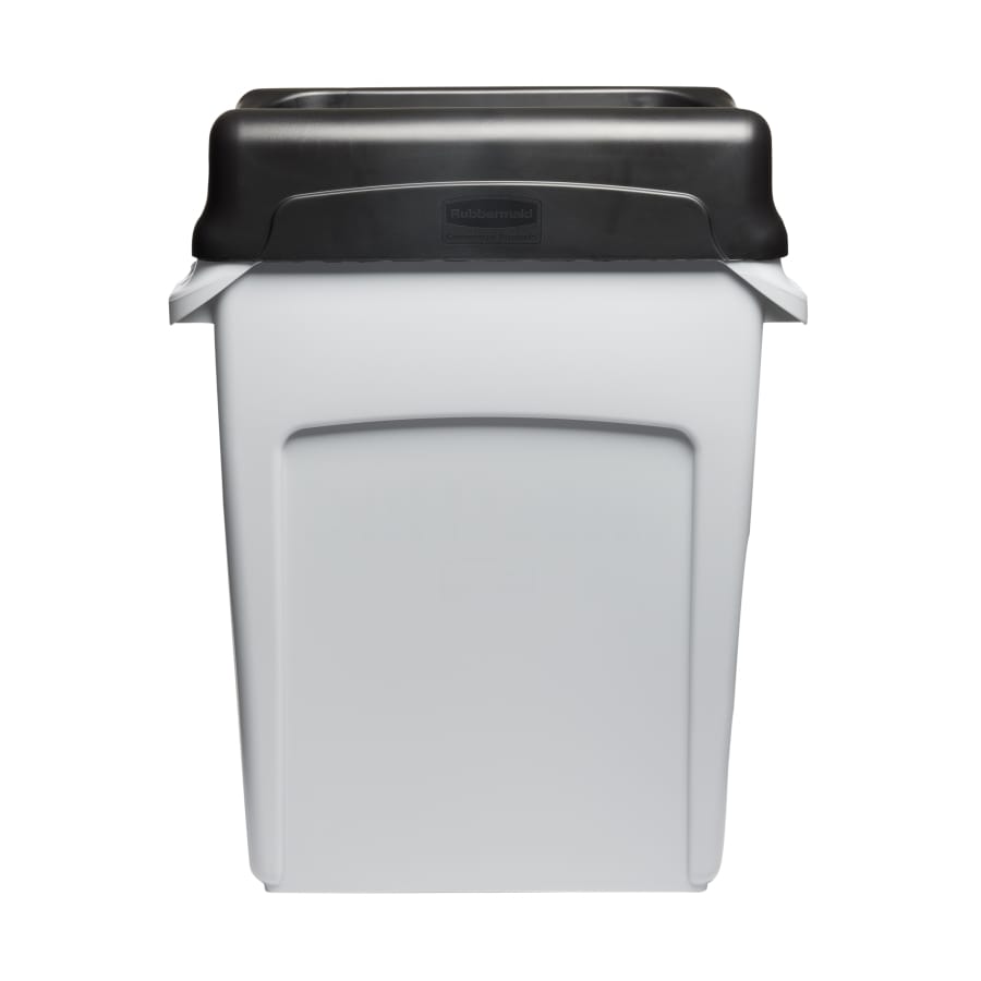 Rubbermaid Schwingdeckel Slim Jim®, schwarz