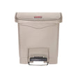 Rubbermaid Tretmülleimer Slim Jim® Step-On, Kunststoff, 15 Liter beige