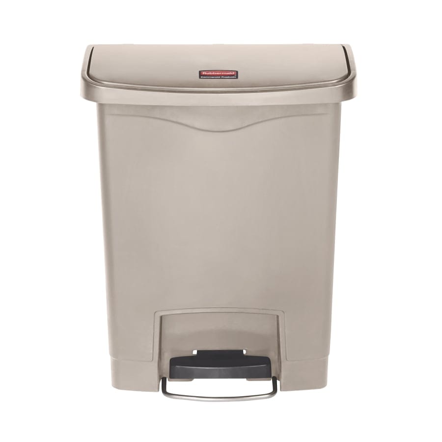 Rubbermaid Tretmülleimer Slim Jim® Step-On, Kunststoff, 30 Liter beige