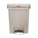 Rubbermaid Tretmülleimer Slim Jim® Step-On, Kunststoff, 30 Liter beige