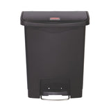 Rubbermaid Tretmülleimer Slim Jim® Step-On, Kunststoff, 30 Liter schwarz
