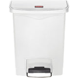 Rubbermaid Tretmülleimer Slim Jim® Step-On, Kunststoff, 30 Liter weiß
