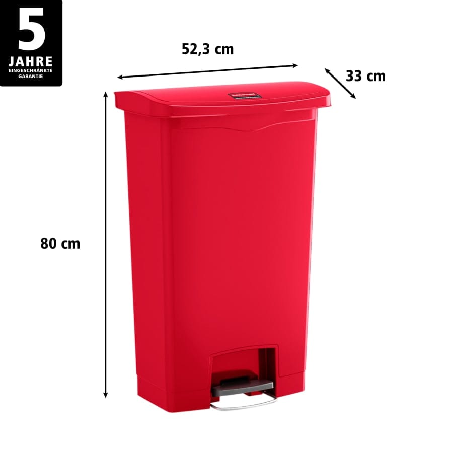 Rubbermaid Tretmülleimer Slim Jim® Step-On, Kunststoff, 68 Liter