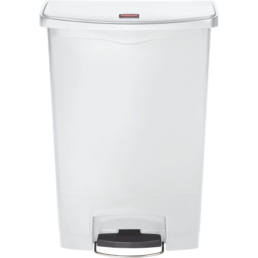Rubbermaid Tretmülleimer Slim Jim® Step-On, Kunststoff, 90 Liter weiß