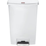 Rubbermaid Tretmülleimer Slim Jim® Step-On, Kunststoff, 90 Liter weiß