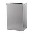SanTRAL® EBU 50 Abfallbox 50 Liter mit Einwurfrahmen Edelstahl geschliffen