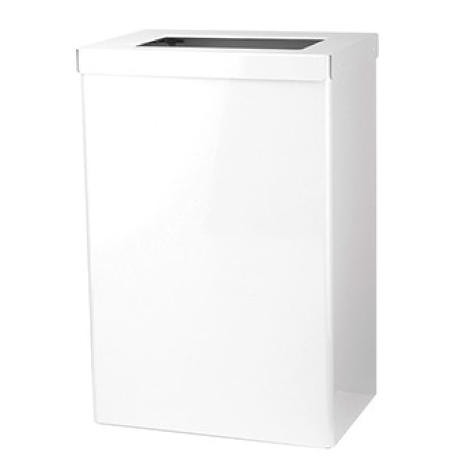 SanTRAL® EBU 50 Abfallbox 50 Liter mit Einwurfrahmen weiß