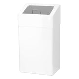 SanTRAL® HBU 18 Hygiene-Abfallbox 18 Liter mit Schleusen-Einwurfklappe weiß