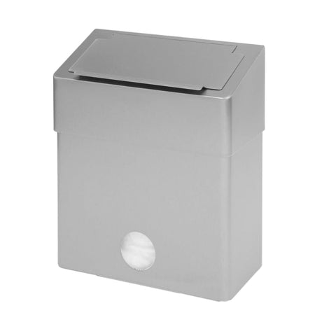 SanTRAL® HBU 6 Hygiene-Abfallbox mit Hygienebeutelspender Edelstahl geschliffen