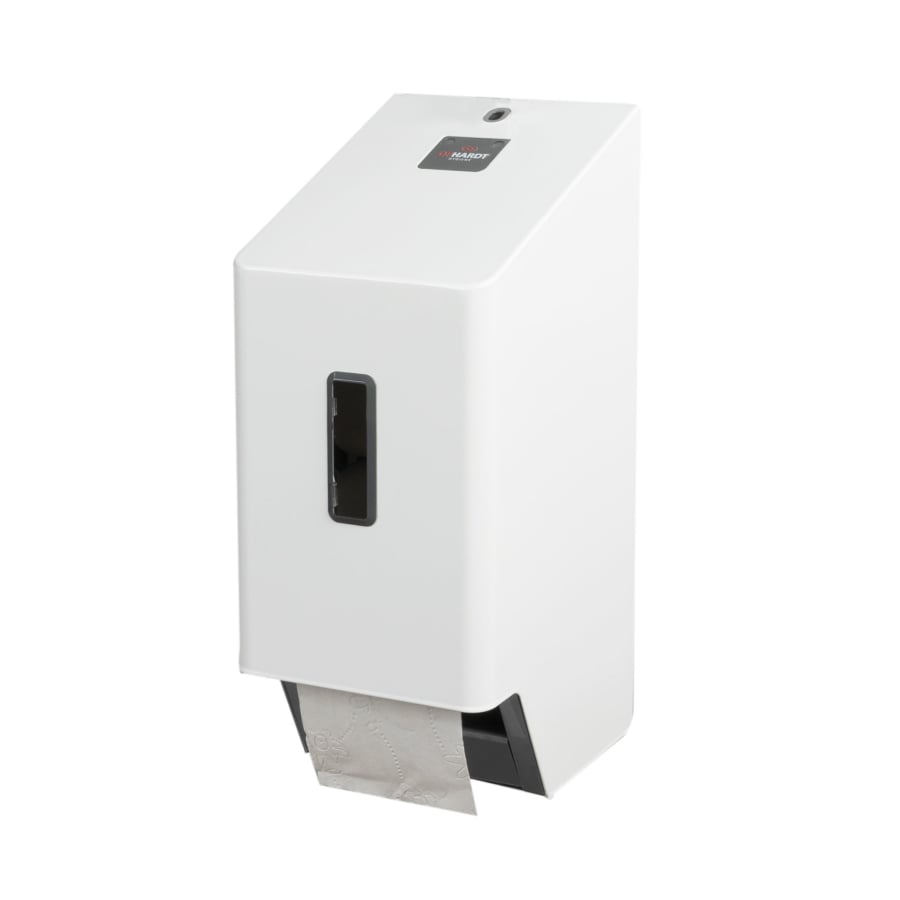 SanTRAL® Plus TTU 2 Toilettenpapierspender, Edelstahl verkehrsweiß