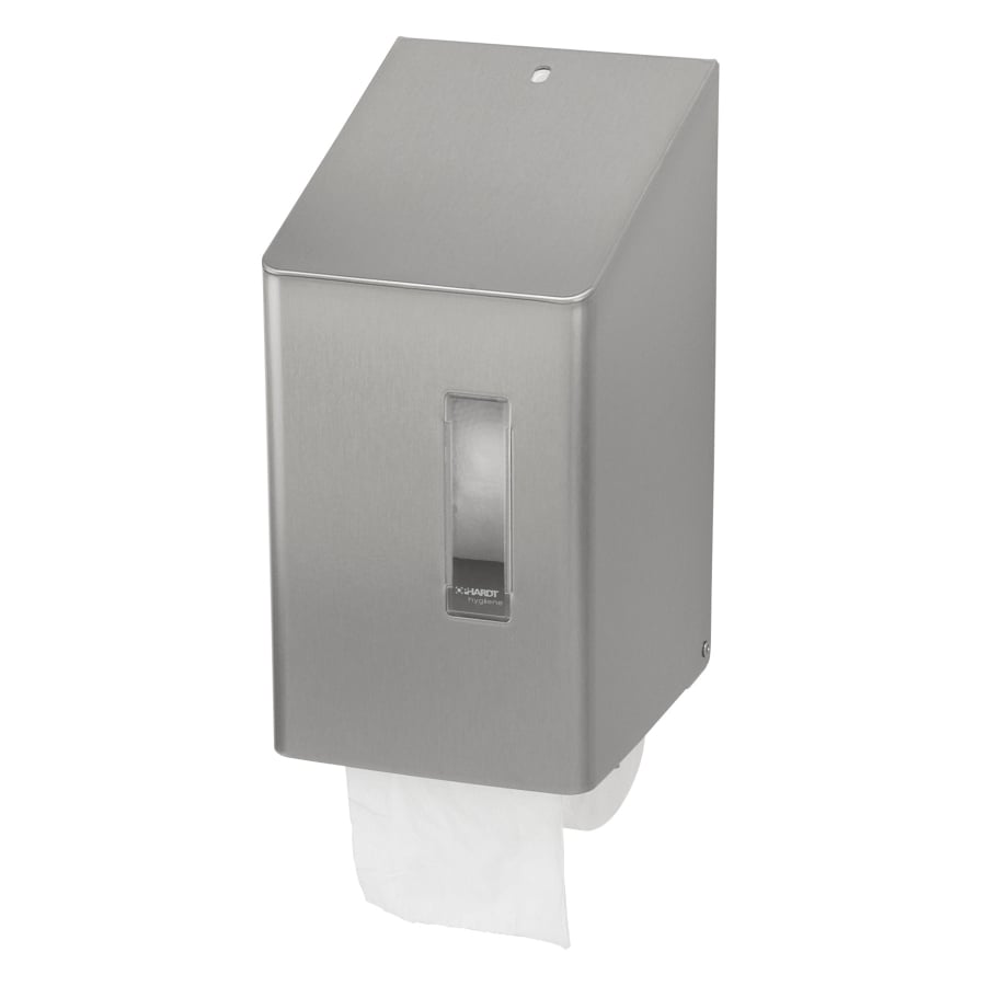 SanTRAL® SRU 2 Toilettenpapierspender, Edelstahl Edelstahl geschliffen
