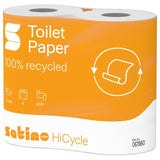 Satino HiCycle Toilettenpapier, 2-lagig, hochweiß, MT1