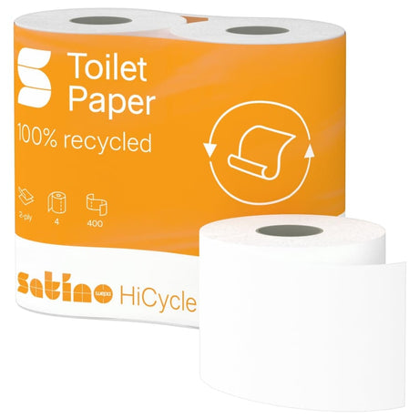 Satino HiCycle Toilettenpapier, 2-lagig, hochweiß, MT1