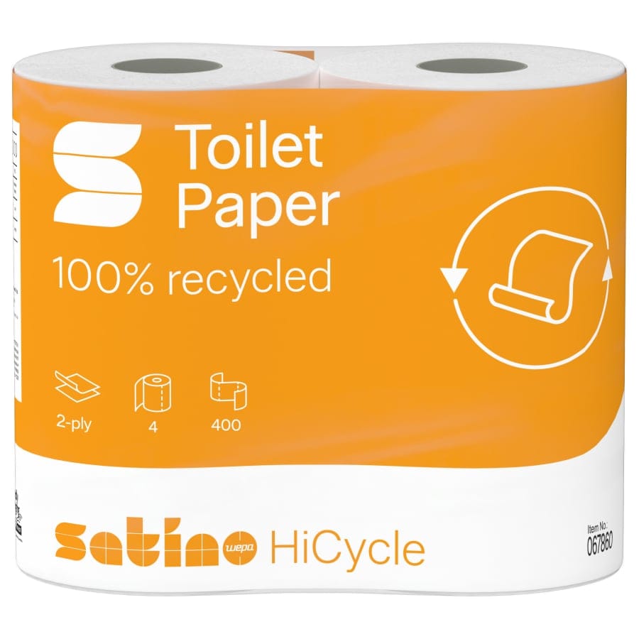 Satino HiCycle Toilettenpapier, 2-lagig, hochweiß, MT1