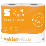 Satino HiCycle Toilettenpapier, 2-lagig, hochweiß, MT1