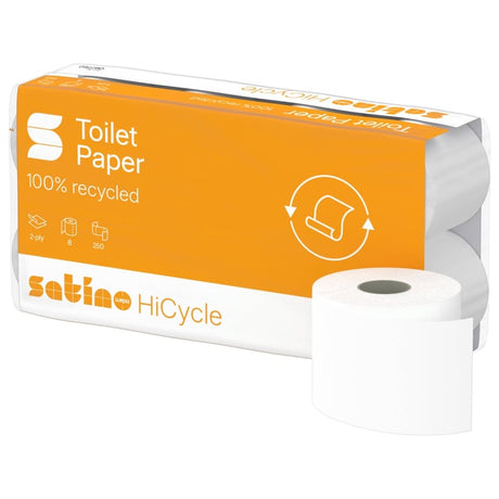 Satino HiCycle Toilettenpapier, 2-lagig, weiß, MT1