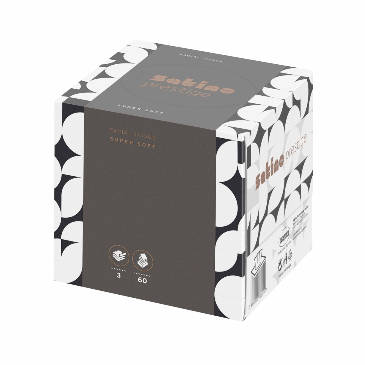 Satino HiLine Kosmetiktücher Cube, 3-lagig, hochweiß