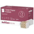 Satino HiLine Toilettenpapier, 2-lagig, hochweiß, V-Falz, BT1
