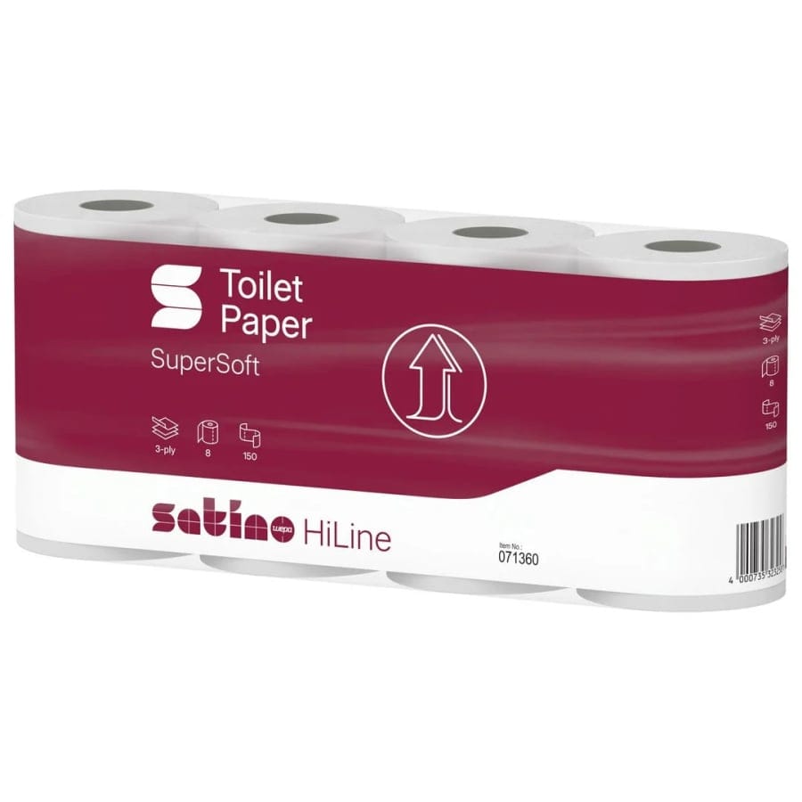 Satino HiLine Toilettenpapier, 3-lagig, hochweiß, MT1