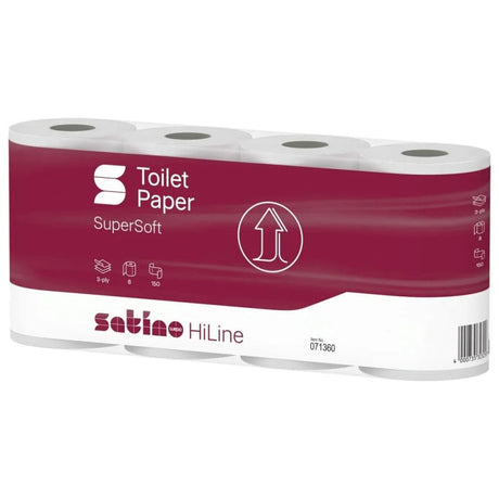 Satino HiLine Toilettenpapier, 3-lagig, hochweiß, MT1