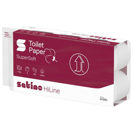 Satino HiLine Toilettenpapier, 4-lagig, hochweiß, Cotton, MT1