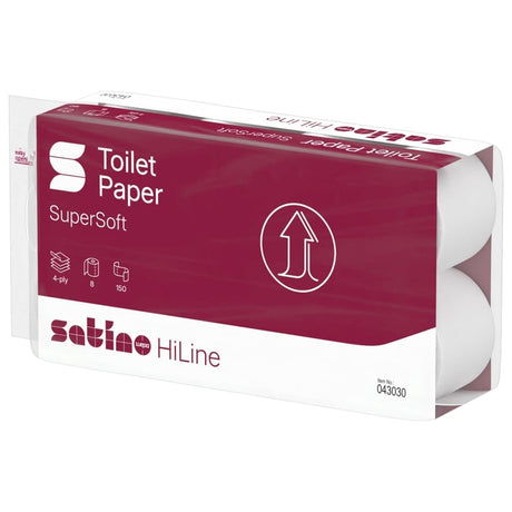 Satino HiLine Toilettenpapier, 4-lagig, hochweiß, MT1