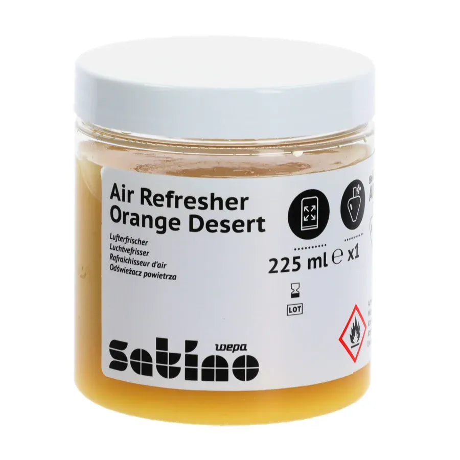Satino Lufterfrischer Gel, AR1 kompatibel 1 Karton = 6 Stück à 225 ml, Orange Desert