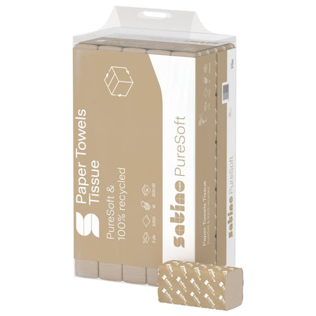 Satino PureSoft Handtuchpapier, W-Falz, 2-lagig, PT2-kompatibel